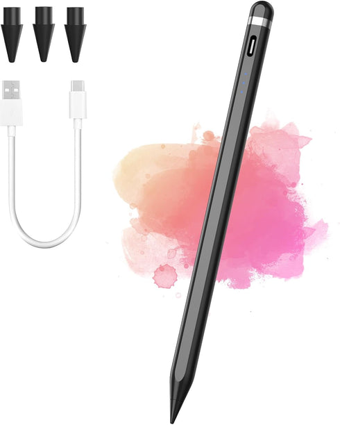 Stylus Pen for iPad 9th&10th Generation-2X Fast Charge Active Pencil Compatible with 2018-2024 Apple iPad Pro11&12.9&13'', iPad Air 3/4/5/6,iPad 6...