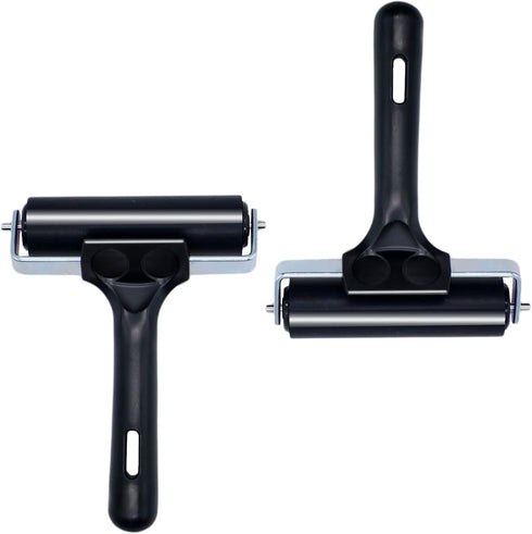 Rubber Brayer Roller for Boat Flooring Tools - Tape Roller for Decking Installation,RV Roof,Wallpaper,Broadstep Smoothing(4 inch, 2PCS)...