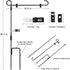 SHARE&CARE Garden Flag Stand, Garden Flag Pole Holder with 1 Tiger Clip and 2 Spring Stoppers for Garden and Home Decoration 12 x 18 Inches withou...