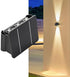 Solar Outdoor Lights Up and Down Wall Lights Dusk to Dawn Outside Solar Lights for House Decorative Waterproof Solar Wall Lights for Patio Yard Fe...