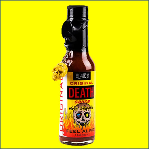 RetailSource Death Sauce with Chipotle and Skull Key Chain, Original, 5 oz....