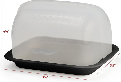 Signoraware Butter Dish with Lid – Butter Holder with Lid for 2 Butter Sticks – BPA-Free and Dishwasher-Safe – Unbreakable Butter Container – One-...