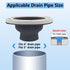 Toilet Flange Repair Kit, Flange Repair Kit for 4" and 5" or Special 3" Waste Line, for Toilet Flange Repair and Installation Black...