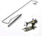 YICBOR Singer Featherweight Portable Thread Stand for Singer 221 222K Pfaff Elna Bernina Butterfly Old Household Sewing Machines...