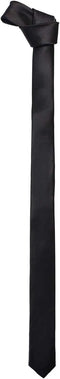 K. Alexander New Mens Solid Black Retro Skinny Necktie 1.5" Tie...