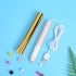 Heated Gold Foil Pen & Glimmer Heat-Activated foil Roll Sets for Card Making Scrapbooking Tool Kits Calligraphy Tip 2.5x0.35mm Scrapbooking Drawin...