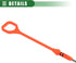 Motoforti Engine Oil Dipstick Indicator, Oil Dipstick Replacement, for Honda Civic 1996-2000, Metal Plastic, No.15650P2FA00, Orange...