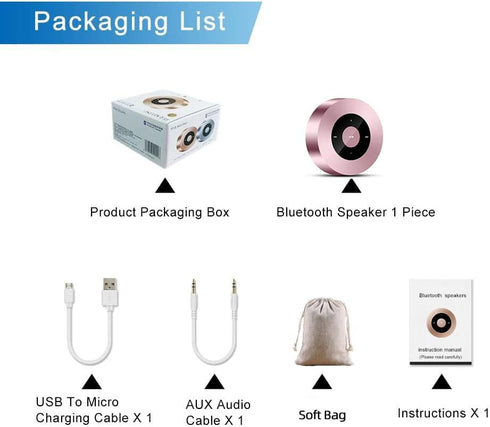Smart LED Touch Play Bluetooth Speaker Portable Wireless Speakers with HD Sound / 12-Hour Playtime/Bluetooth 5.0 / Micro SD Support, for iPhone/ip...