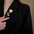 Luxury Shiny Zircon Flower Brooches - Elegant Imitation Pearl Plant Floral Pin for Scarf Dress Clothes Hat Accessories, Gifts for Women...