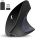 Neises Bluetooth Ergonomic Mouse for iPad, MacBook, Laptop - Rechargeable, Adjustable DPI, Silent Click...
