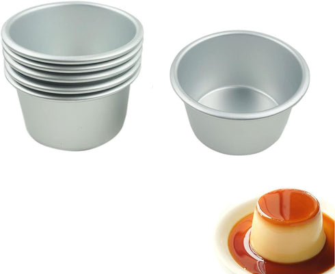 6 Packs Popover Pan? Large Individual Muffin Mold, Aluminium Pudding Cup, Chocolate Molten Mould, Raspberry Souffle Baking Maker, Brownie Tumbler ...
