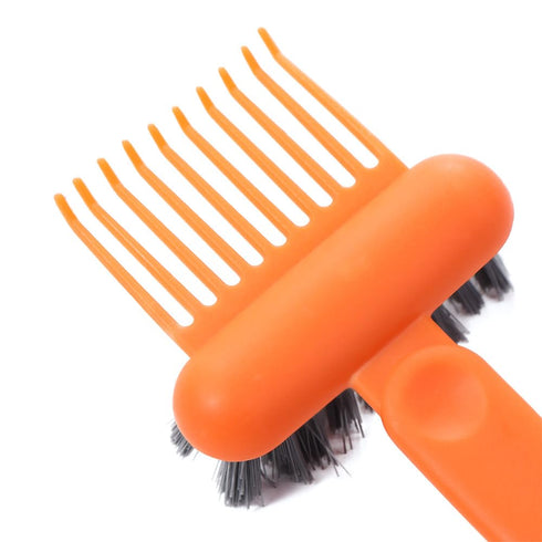 3 Pieces Hair Brush Cleaning Tool, Orange Plastic Comb Cleaning Brushes 2-In-1 Styling Accessory for Removing Hair Dust Home Hair Care Tool(Orange...