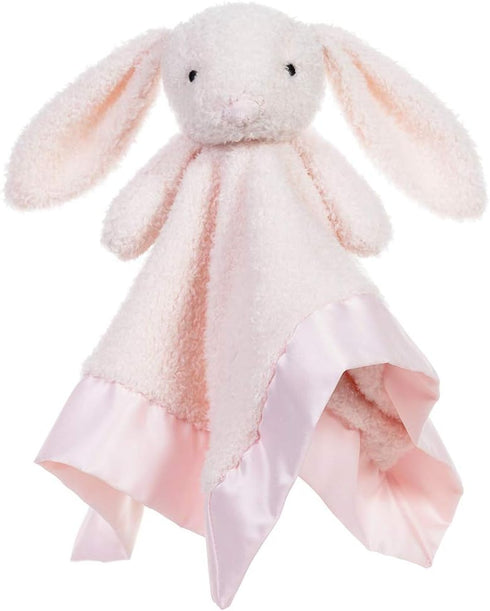 Apricot Lamb Stuffed Animals Pink Bunny Rabbit Security Blanket Infant Nursery Character Blanket Luxury Snuggler Plush Baby Lovey(Pink Bunny, 13 I...