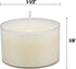 Stonebriar 48 Count White Unscented Smokeless Long Burning Clear Cup Tea Light Candles with 8 Hour Burn Time...