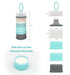 Baby Formula Dispenser Container, Portable Milk Powder Dispenser, Baby Feeding Travel Storage Container, Non-Spill Stackable Baby Snack Storage Co...