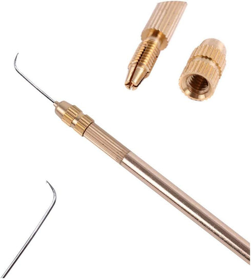 1 Piece German Hair Ventilating Needle + 1 Brass Holder for Lace Wig Making...