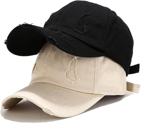 Quanhaigou 2 Pack Unisex Baseball Cap,Dad Golf Hats,Adjustable Polo Hat for Men Women...