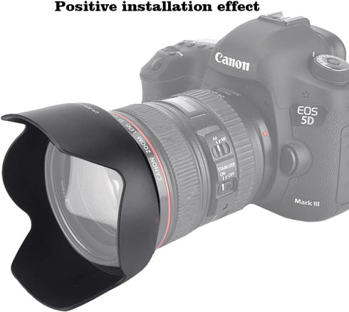 EW-83H Lens Hood Shade for Canon EF 24-105mm f/4L IS USM(Not for IS II USM),HUIPUXIANG 77mm Digital Tulip Flower Lens Hood Black...