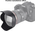 EW-83H Lens Hood Shade for Canon EF 24-105mm f/4L IS USM(Not for IS II USM),HUIPUXIANG 77mm Digital Tulip Flower Lens Hood Black...
