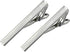2.1 Inch Long Mens Tie Clip Clasp Bar Set for Regular Ties Spring Loaded End...