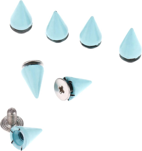 Punk Metal Rivets Screw For Handbag, Belt Shoes, Colored Metal Screw Back Rivet, Cone Spikes Screwback Studs, DIY Leathercraft Findings, 7X10MM, P...