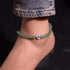 Simple Adjustable Green Aventurine Beaded Anklet Protection Amulet Ankle Bracelets for Women Wealth and Prosperity Handmade Evil Eye Jewelry Boho ...