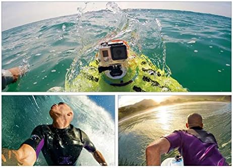 Bodyboard Wakeboard Foam Surfboard Mount Kit Surfing Mount with Anti-Lost Strap for GoPro Hero 8/7/6/5/4/3+/3/2/1 (Black)...