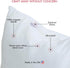 Fairfield Poly-Fil Premier Ultra Plush Insert Travel Pillows and Home Decor, 10 x 10-Inch, White...