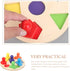 Totority Wooden Peg Shape Puzzle Montessori Puzzle Jigsaw Puzzle Geometric Toy Toddlers Preschool Learning Educational Material...
