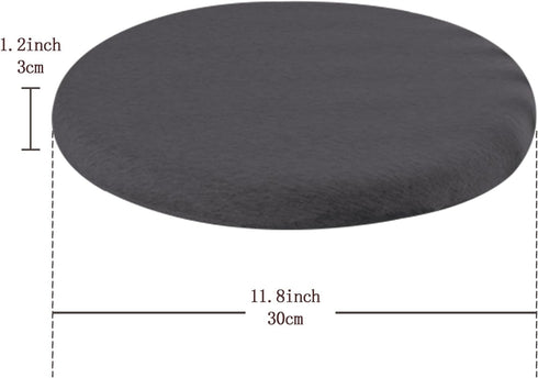 Seat Cushion Chair Pad, Round Non-Slip Comfortable Floor Soft Dining Chairs Office Bedroom Living Room Kitchen Chair Cushions Indoor (Dark Gray)...