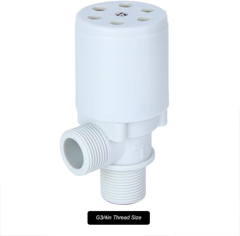 Automatic Float Valve, 3/4" Thread Water Level Control Valve Floating Ball Valve, Plastic Vertical Water Liquid Level Control Sensor Automatic wit...