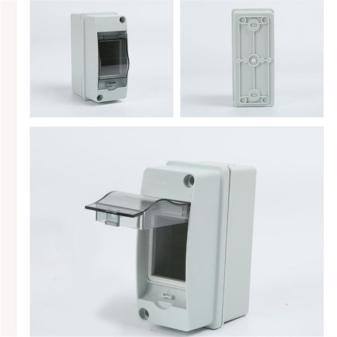 2 Way Circuit Breaker MCB Distribution Protection Box with DIN Rail, IP65 Waterproof,for Miniature Circuit Breaker, Electrical Box for Indoor Wall...