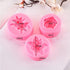 3 Pack Silicone Mold - 3D Flower Shapes: Rose, Peony & Round for Resin Candle & Soap Making...