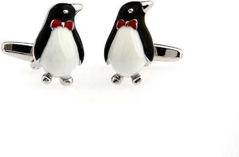 Penguin Formal Pair Cufflinks in a Presentation Gift Box & Polishing Cloth...