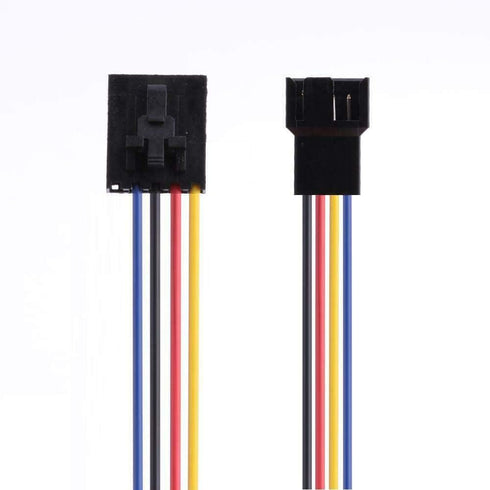 Wixine 5Pcs 5Pin to 4Pin Fan Connector Adapter Converter Extension Cable Wire...