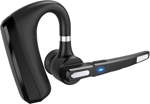 Bluetooth Headset V5.0, Wireless Bluetooth Earpiece 24Hrs HD Calling,CVC8.0 Dual Mic Noise Cancelling, Hands-Free Bluetooth Earphone for Driving/B...