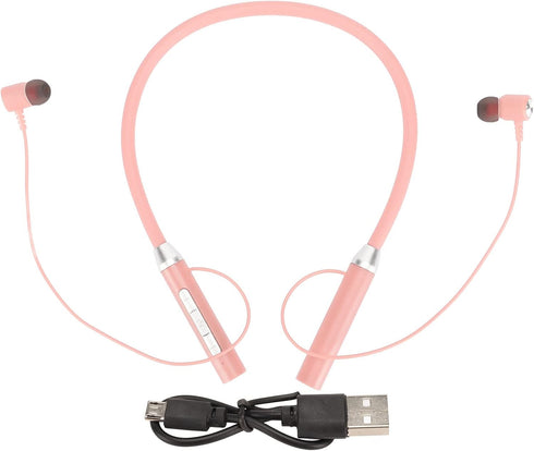 BT 5.2 Neckband Earbuds, Magnetic Headphones, IPX5 Waterproof Stereo Ergonomic Enhanced Bass Sports Earphone with Multi Functional Buttons for Exe...