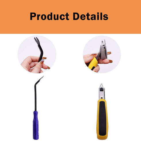 2Pcs Heavy Duty Upholstery and Construction Staple Remover with Upholstery and Construction Staple Puller Tack Puller Tool, for Furniture, Floor,P...