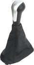 Gear Shift Knob Cover Kit, Manual Gear Stick Shift Knob Black PU Cover Compatible with Chevy Spark...