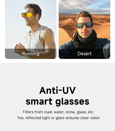 Bluetooth Audio Sunglasses Polarized Blue Light Filter Smart Glasses For Men And Women...