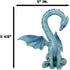 Ebros Valentine Cupid Love Blue Dragon Figurine 5.5" Tall Romantic Male Dragon Left Part of Heart Curve Collectible Medieval Fantasy Dungeons and ...