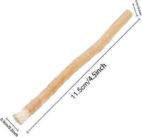 Brown Toothbrush, Natural Tooth Cleaning Chewing, Traditional Natural Teeth Sticks, Natural Flavor Herbal Toothbrush, Stick Breath Freshener for T...