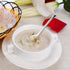 7.28 Inches Asian Soup Spoons Stainless Steel Chinese Soup Spoon Set of 4 Soup Spoons Silverware Cucharas Para Comer for Ramen Pho Miso Dumplings ...