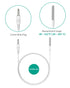 Waterproof ST4/ST5 Probe Replacement with Built-in DS18B20 Temperature Chip, 4.92ft Flat Cable, for ST4/ST5 Refrigerator Wireless Thermometer...