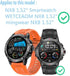 Screen Protector Compatible for Jdcrsj Military S66 Smart Watch 1.52" (3 Pack) 9H Tempered Glass Film Compatible for Nehcovbo, Bvlrksc NX8 Smart W...