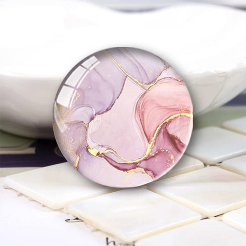 12 Pcs Glass Refrigerator Magnets, Marble Colorful Pattern Office Whiteboard Magnets, Dry Erase Board Magnets, Calendar Maps Magnets, 35mm(1.3")...