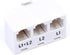 THE CIMPLE CO 3 Pack, White - 2 Line Phone Splitter - 3 Way Telephone Divider (1, 2, and Twin Lines) with RJ11 Keystone Jack - Adapter - 3 Pieces,...