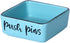 Farmhouse Square Push Pins Holders,Ceramic Binder Clip Dispenser Organizer for Desk, Cute Office Paper Clip Holder, 3.3-Inch (Turquoise)...