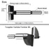 2 Inch Carbide Forstner Drill Bit, Carbide Tipped Forstner Bit for Hard Wood, Wood Drilling Bit Woodworking Hinge Cutter Tool Kits for Wood Plywoo...
