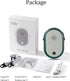 Portable Hanging Neck Fan Wearable Personal Fan Battery Operated USB Rechargeable 3 Speed Mini Handheld Cooling Necklace Fan for Women Eyelash Cam...